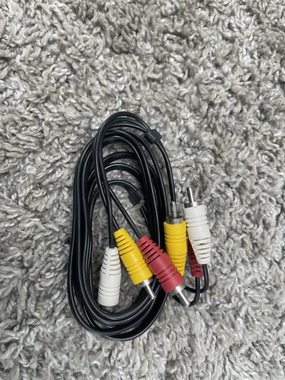 RCA Composite Cable Audio Video Red White Yellow cables as 1 unit 4 ft